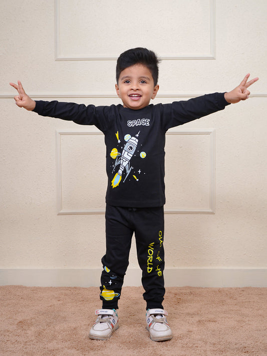 Black Rocket Full Sleeve Set (Unisex)