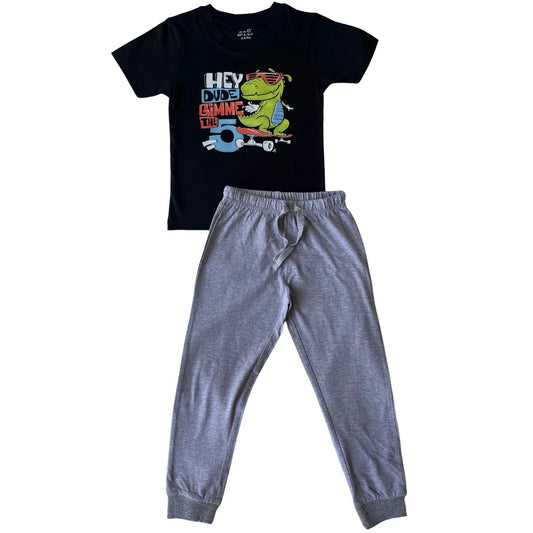 Black Grey Dino Jogger Set (Unisex)
