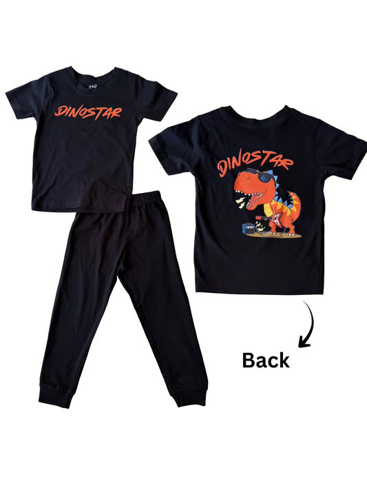 Black Dinostar Jogger Set (Unisex)