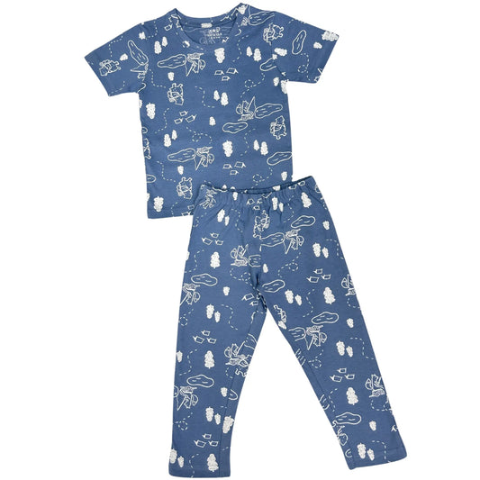 Grey Explore Panda Pyjama Set (Unisex)