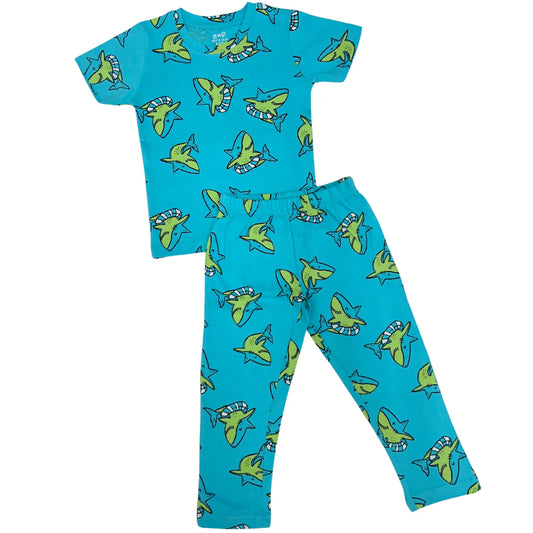 Blue Fish Pyjama Set (Unisex)